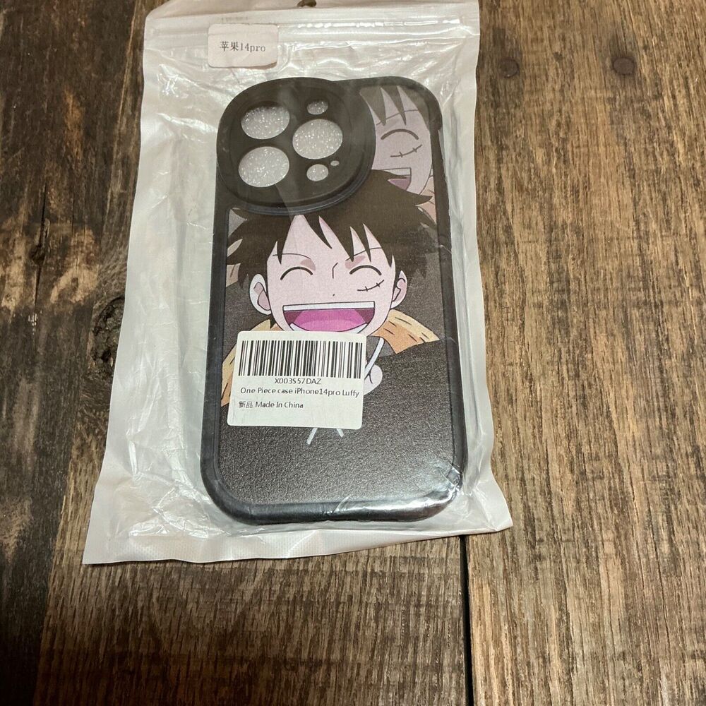 One Piece Luffy iPhone 14 Pro Phone Case Anime Patterns Rubber Black Case